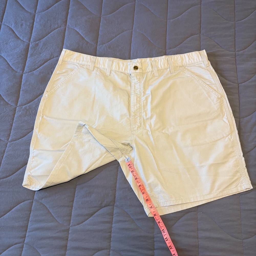 Carhartt NWT B145 Classic Canvas Short Khaki Waist 44 - Picture 8 of 9